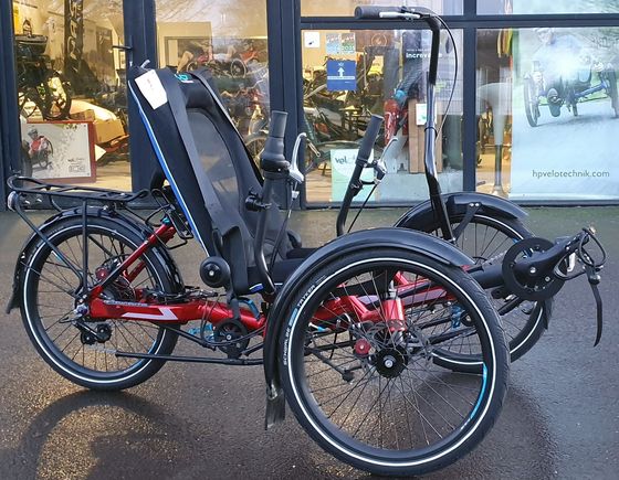 Tricycle HP Velotechnik Gekko fxs pour enfant, réglable de 1m15 à 1m80