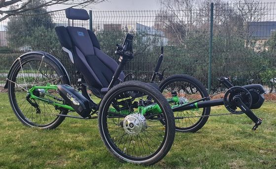 Tricycle couché d'occasion ICE Adventure 26 RS avec assistance électrique Shimano Steps